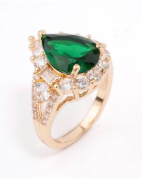 Lovisa - Green Grand Pear Cocktail Ring