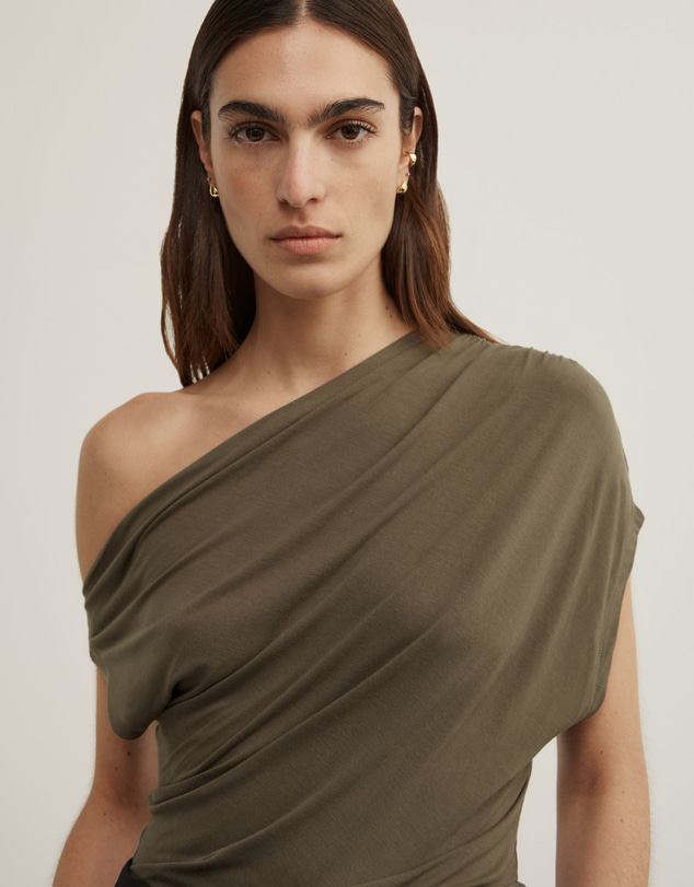 Witchery - Asymmetric Jersey Top