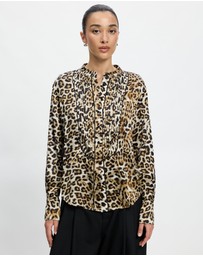 Lindsay Nicholas New York - Tuxedo Blouse