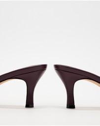Atmos&Here - Rosie Peep Toe Leather Heels