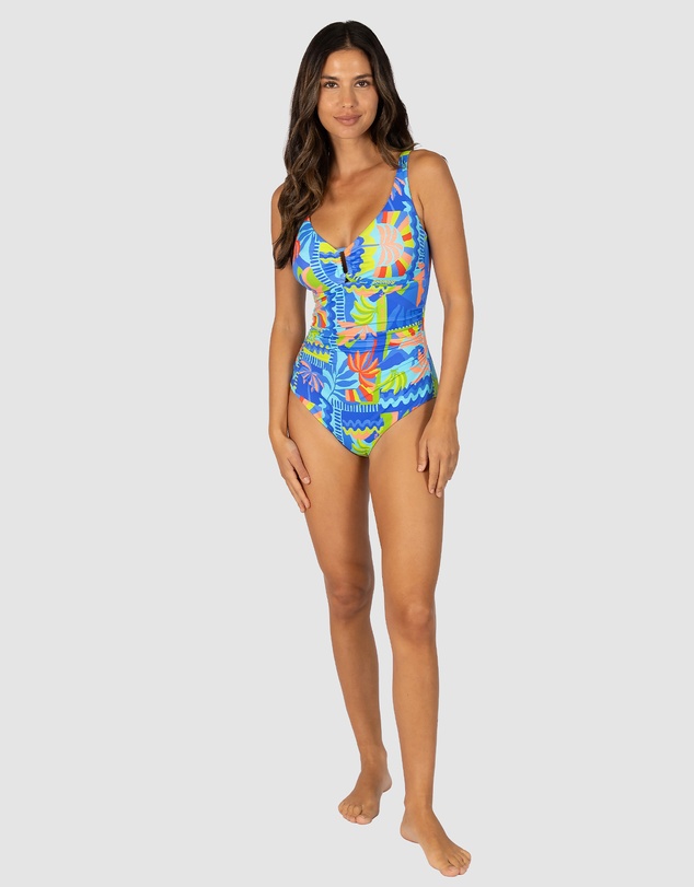 Baku Swimwear - Grenada D-E Cup Ring Front One Piece Swimsuit
