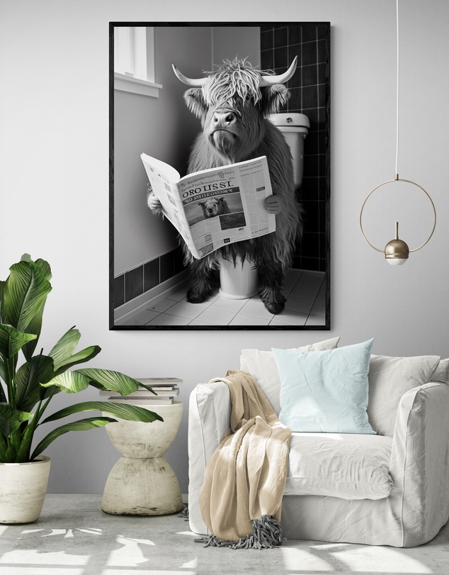 Inka Arthouse - Highland Cow Art Print
