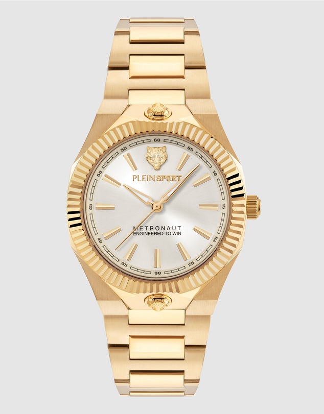Plein Sport - PLEIN METRONAUT 36mm Champagne Dial and gold-tone bracelet