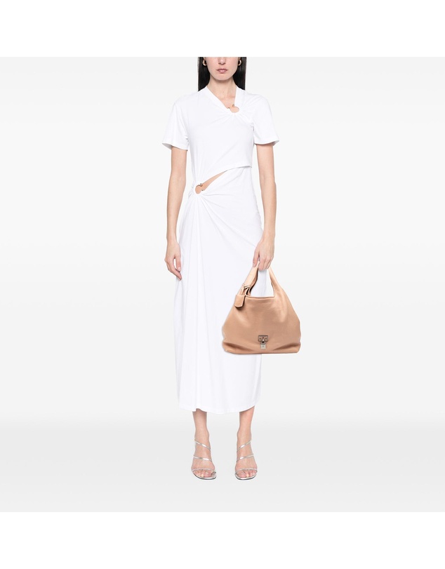 Loewe - Pre-Loved Calfskin Calle Lock Shoulder Bag
