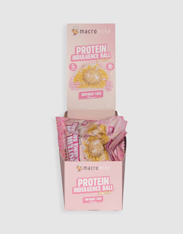 Macro Mike - Birthday Cake Protein Indulgence Ball - 12x40g