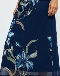 AERE - Skye Mesh Midi Dress