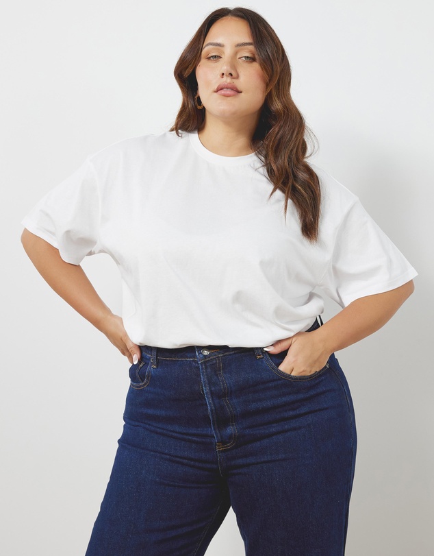 Atmos&Here Curvy - Organic Cotton Boyfriend Tee