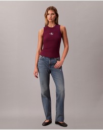 Calvin Klein Jeans - Monologo Rib Tank Top