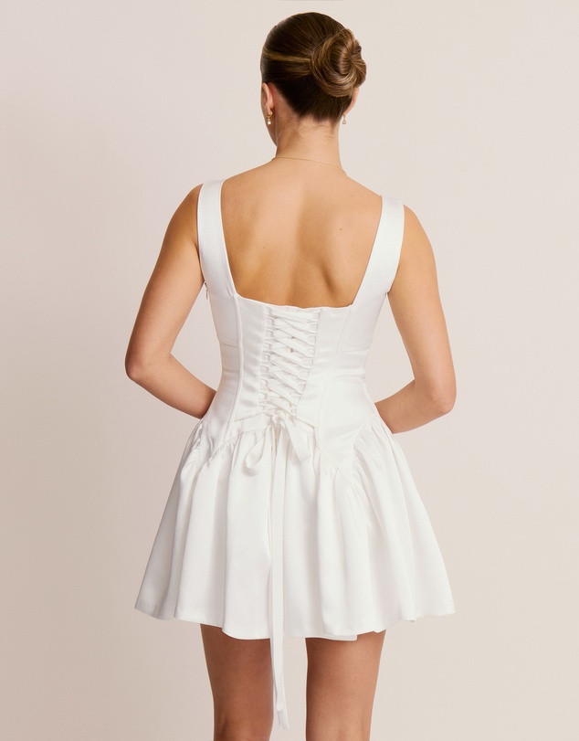 Six Stories - Scoop Neck Skater Mini Dress