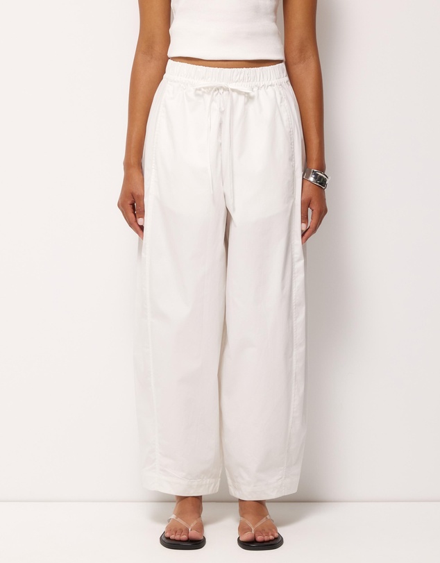 AERE - Organic Cotton Barrel Leg Pants