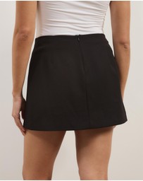 Atmos&Here - Ivy Wrap Tailored Mini Skirt