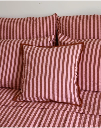 Mosey Me - Sundae Seersucker Cushion Cover
