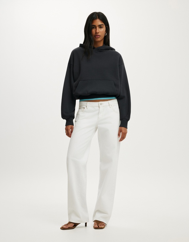 Cotton On - Boxy Fleece Hoodie