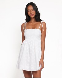 Petal & Pup - Lynne Mini Dress - White Broderie
