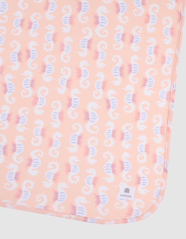 Kynd Baby - Large Stretchy Swaddle in Seahorse