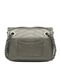Pre-Loved by Azura Reborn - Pre-Loved chanel Chanel 19 Crossbody Bag Grey Leather