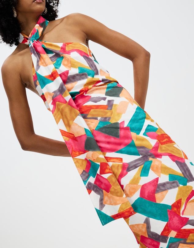 Honey and Beau - Euphoric Halter Midi Dress