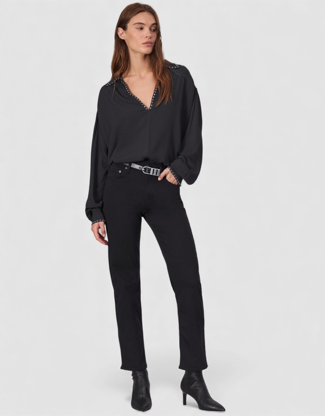 rag & bone - Flexi Harlow Mid-Rise Straight Jeans