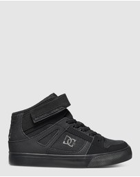 DC Shoes - Kid's Pure High-Top EV High-Top Leather Shoes