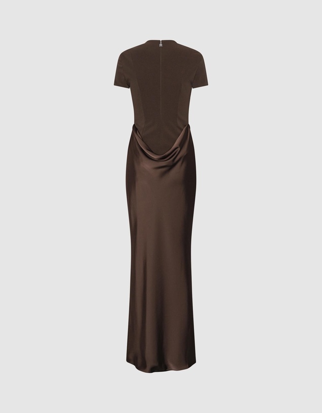 ROTATE - Capsleeve Draped Maxi
