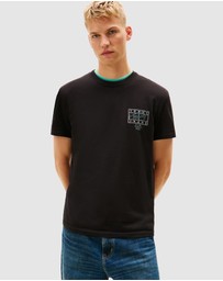 Tommy Jeans - Regular Sign Spray Short Sleeve T-Shirt