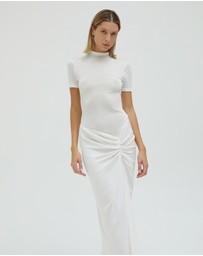 Christopher Esber - Fusion Ruched Tee Gown