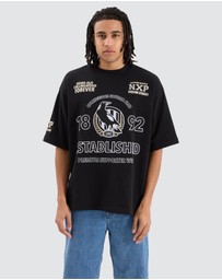 Nena & Pasadena - Collingwood Mega Loop Back Tee
