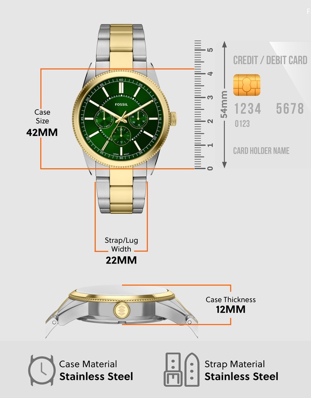 Fossil - Pearson Two Tone Multifunction Watch