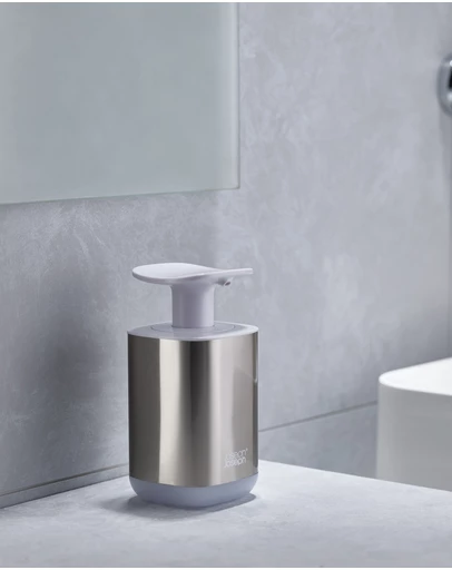 Joseph Joseph - Presto™ Stainless Steel Hygienic Soap Dispenser (White)