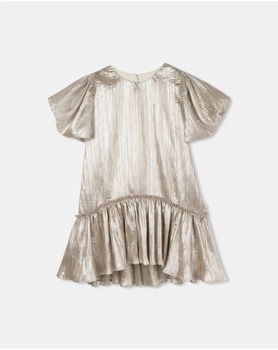 Billieblush - Metallic Pleated Dress - Kids-Teens