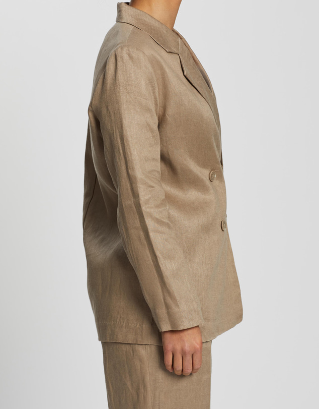 Assembly Label - Double Breasted Linen Blazer