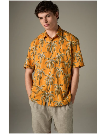 NEXT - Palm Tree Printed Short Sleeve Shirt