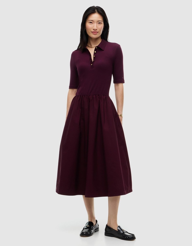 Tommy Hilfiger - Midi Fit And Flare Polo Dress
