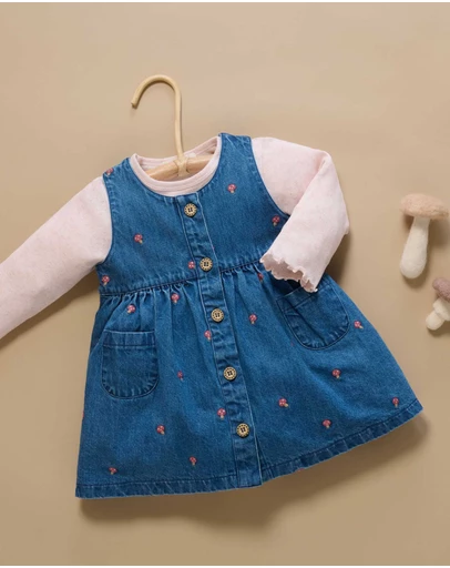 Purebaby - Embroidered Pinnie -Kids-Babies