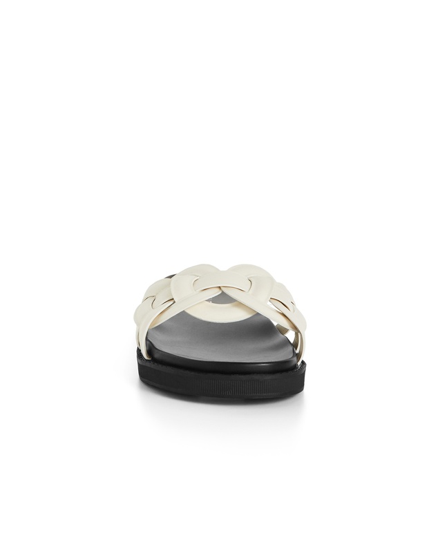 City Chic - Wide Fit Star Weave Slide