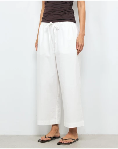 AERE - Helia Cotton Elasticated Waist Pants