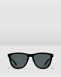 Hawkers Co - Polarized Dark Black One Raw Sunglasses for Men and Women UV400