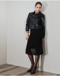 M.N.G - Ribbed Midi Skirt