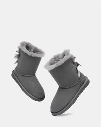 EVERAU - EverAU Ugg Short Back Bow Sheepskin Upper UGG Boots