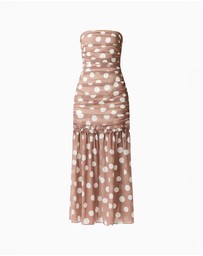 Elliatt - Sola Polkadot Strapless Gown
