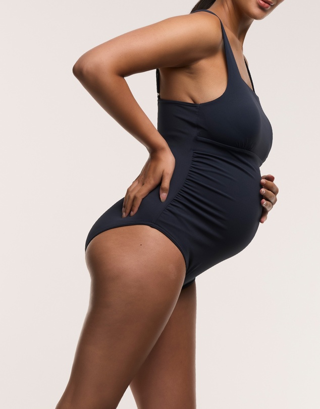 Soon Maternity - Square Neck One Piece Swimsuit