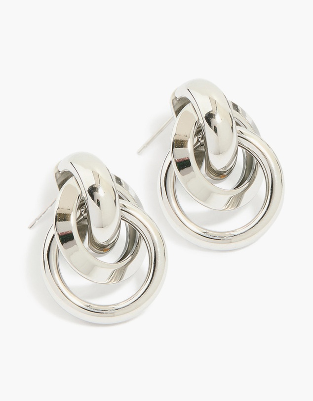 Lovisa - Waterproof Stainless Steel Knotted Link Drop Earrings
