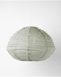 Aura Home - Cloud Fringed Linen Oval Pendant Shade