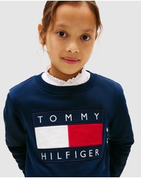 Tommy Hilfiger - Heritage Flag Applique Crew Neck Sweatshirt - Teens