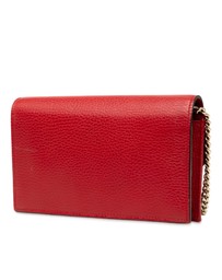 Pre-Loved by Azura Reborn - Pre-Loved Leather Interlocking G Dollar Wallet on Chain