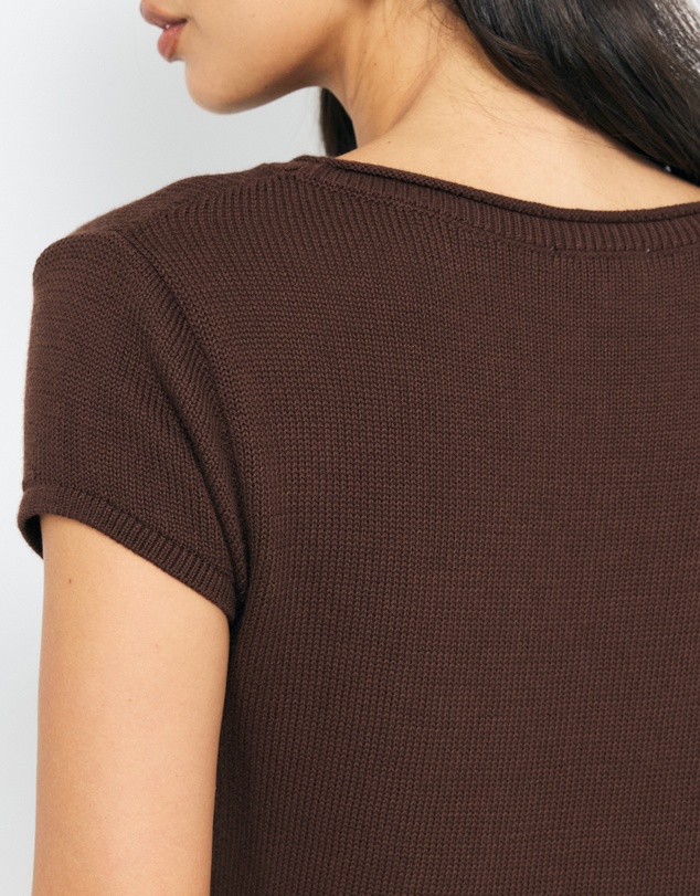 AERE - Lee Organic Cotton Knit Top