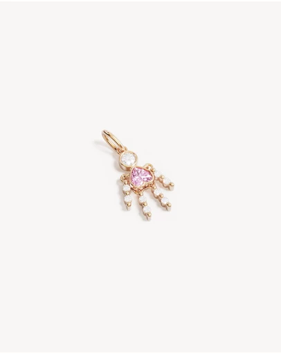 By Charlotte - Tiny Dancer Pendant - Pink Crystal