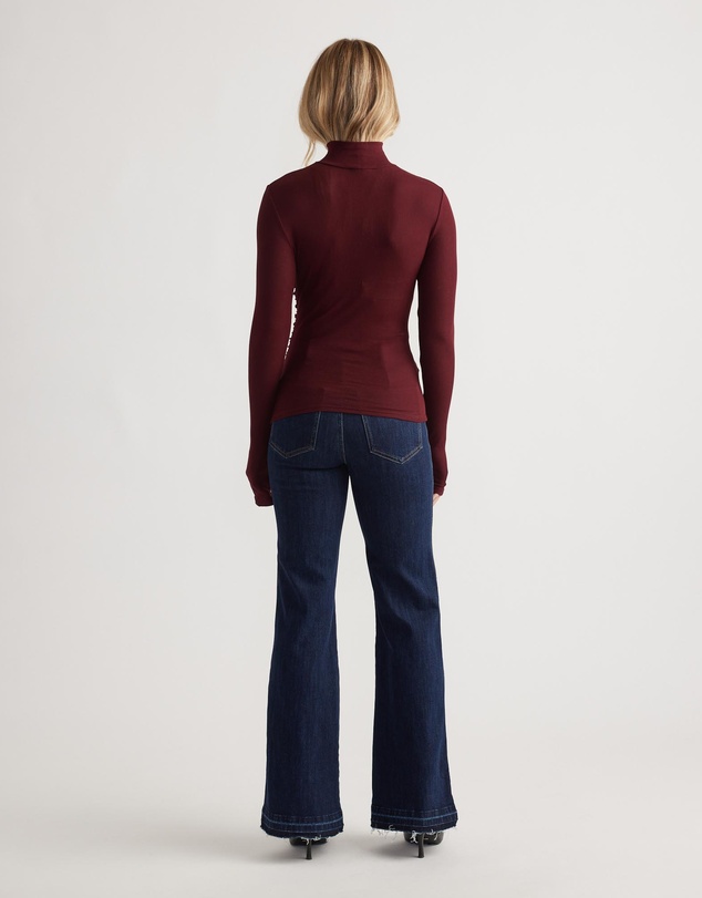 Decjuba - Alicia High Neck Long Sleeve Top