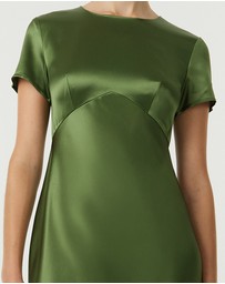 Third Form - Satin Bias Maxi Tee Dress