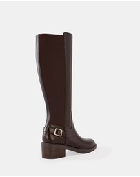 Wittner - Branda Leather and Neoprene Knee High Boots